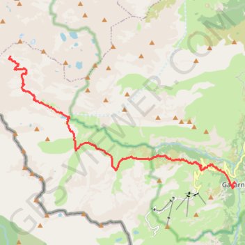 Itinéraire Du refuge de Bayssellance à Gavarnie, distance, dénivelé, altitude, carte, profil, trace GPS