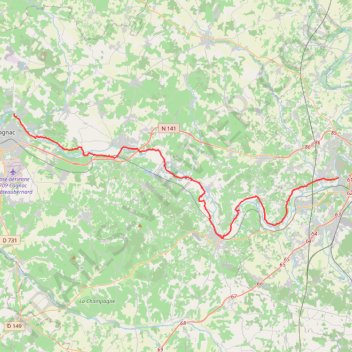 Itinéraire trace_1, distance, dénivelé, altitude, carte, profil, trace GPS