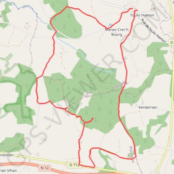 Itinéraire Rando autour de Saint Carré, distance, dénivelé, altitude, carte, profil, trace GPS