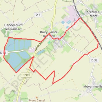 Itinéraire Sentier de la Betterave à Sucre - Boiry-Sainte-Rictrude, distance, dénivelé, altitude, carte, profil, trace GPS