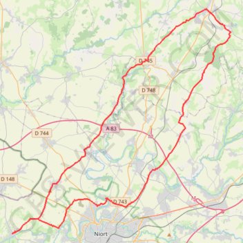 Itinéraire Verruyes, distance, dénivelé, altitude, carte, profil, trace GPS