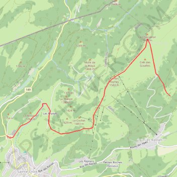 Itinéraire Rando Raquette Chasseron, distance, dénivelé, altitude, carte, profil, trace GPS