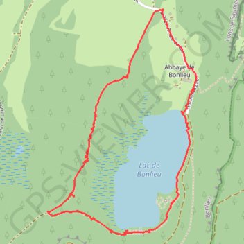 Itinéraire Lac de Bonlieu, distance, dénivelé, altitude, carte, profil, trace GPS