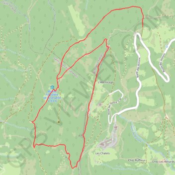 Itinéraire LES VOIRONS (2), distance, dénivelé, altitude, carte, profil, trace GPS