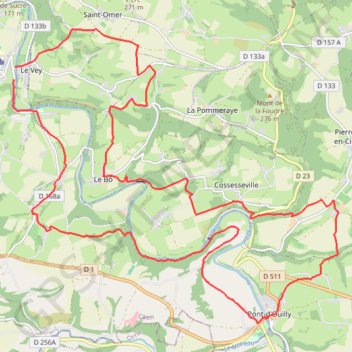 Itinéraire Rando filles Suisse Normande, distance, dénivelé, altitude, carte, profil, trace GPS