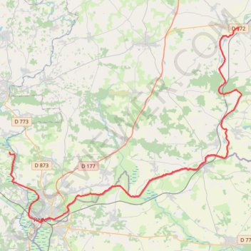 Itinéraire De Messac à Saint Vincent sur Oust, distance, dénivelé, altitude, carte, profil, trace GPS