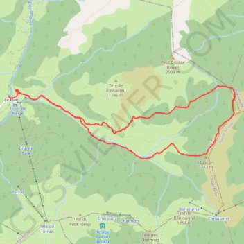 Itinéraire Col du Jaillet et l'Éperon, distance, dénivelé, altitude, carte, profil, trace GPS