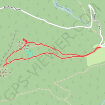 Itinéraire Boucle de Bellevue, distance, dénivelé, altitude, carte, profil, trace GPS