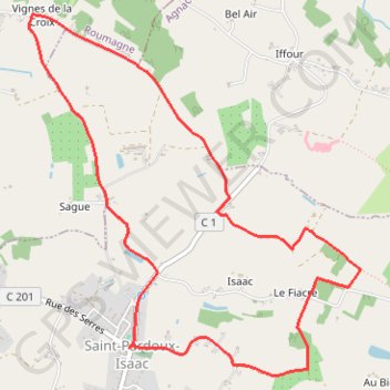 Itinéraire La boucle de Saint-Pardoux-Isaac - Pays du Dropt, distance, dénivelé, altitude, carte, profil, trace GPS
