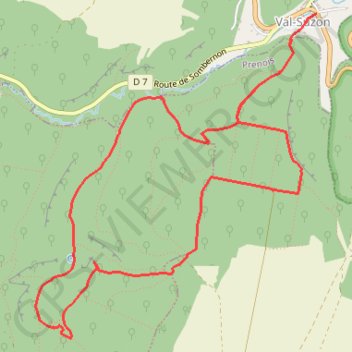 Itinéraire Grottes des célerons depuis val suzon, distance, dénivelé, altitude, carte, profil, trace GPS