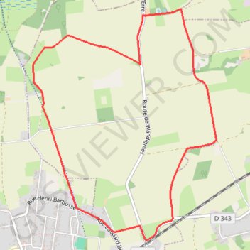 Itinéraire Circuit des 2 châteaux d'eau - Erre, distance, dénivelé, altitude, carte, profil, trace GPS