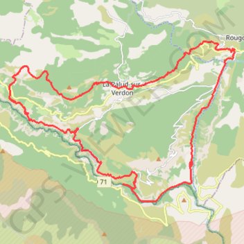 Itinéraire Boucle de 3 jours dans les Gorges du Verdon, distance, dénivelé, altitude, carte, profil, trace GPS