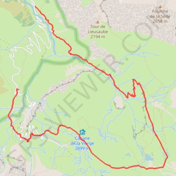 Itinéraire [Itinéraire] Etape 1 : de Héas à l'auberge du Maillet, distance, dénivelé, altitude, carte, profil, trace GPS