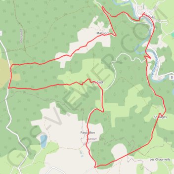 Itinéraire Gévaudan - Circuit du Château, distance, dénivelé, altitude, carte, profil, trace GPS