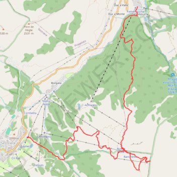 Itinéraire Monte Motta, distance, dénivelé, altitude, carte, profil, trace GPS