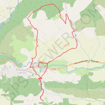 Itinéraire De Céreste au Prieuré de Carluc, distance, dénivelé, altitude, carte, profil, trace GPS
