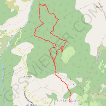Itinéraire Canal de Reyssas et fermes abandonnées, distance, dénivelé, altitude, carte, profil, trace GPS