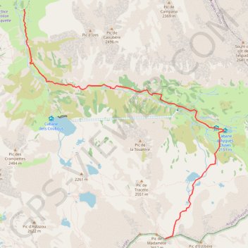 Itinéraire Pic de Madamète, distance, dénivelé, altitude, carte, profil, trace GPS