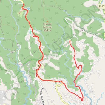 Itinéraire DV3F Itinerary, distance, dénivelé, altitude, carte, profil, trace GPS