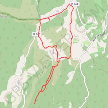 Itinéraire Autour de l'abbaye de Sénanque, distance, dénivelé, altitude, carte, profil, trace GPS