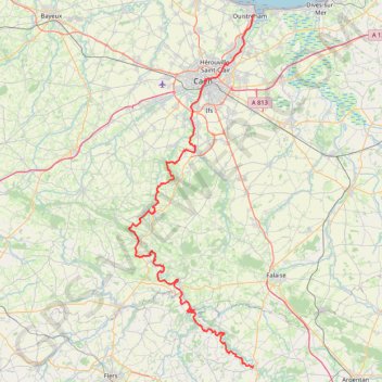 Itinéraire Vallée de l'Orne, distance, dénivelé, altitude, carte, profil, trace GPS