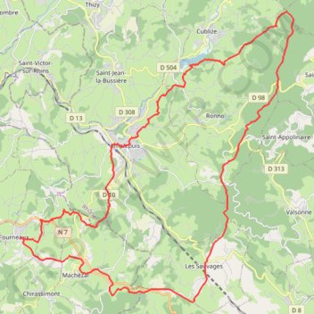 Itinéraire Rando des Crêtes - Fourneaux, distance, dénivelé, altitude, carte, profil, trace GPS