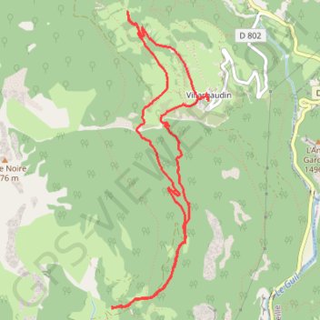 Itinéraire RSPG Arvieux le Queyron, distance, dénivelé, altitude, carte, profil, trace GPS