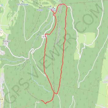 Itinéraire Forêt de Mazières, distance, dénivelé, altitude, carte, profil, trace GPS