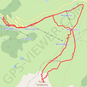 Itinéraire Tarbésou depuis ascou, distance, dénivelé, altitude, carte, profil, trace GPS