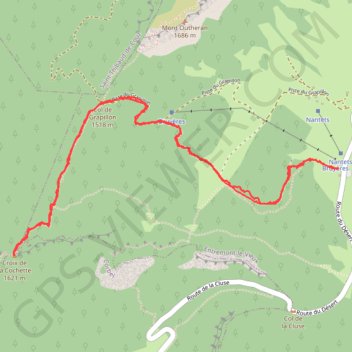 Itinéraire La Cochette, distance, dénivelé, altitude, carte, profil, trace GPS