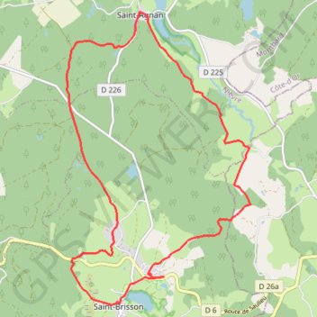 Itinéraire Parc du Morvan - Saint-Brisson, distance, dénivelé, altitude, carte, profil, trace GPS