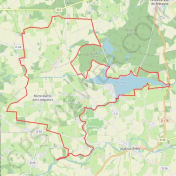 Itinéraire Joué-sur-Erdre - Les Arcades, distance, dénivelé, altitude, carte, profil, trace GPS