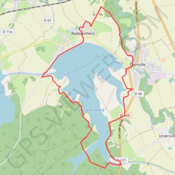 Itinéraire Le Balcon du Lac d'Amance, distance, dénivelé, altitude, carte, profil, trace GPS