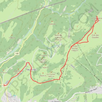 Itinéraire Swisstopo Route, distance, dénivelé, altitude, carte, profil, trace GPS