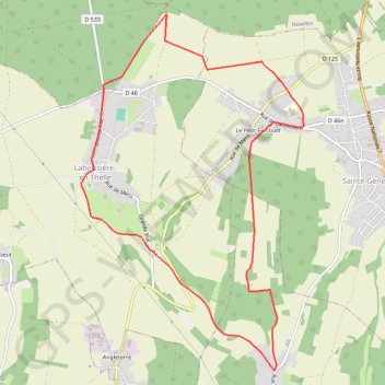 Itinéraire Randonnée de Laboissière-en-Thelle, distance, dénivelé, altitude, carte, profil, trace GPS