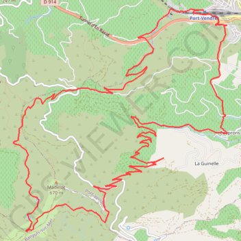 Itinéraire Sur les Hauteurs de la Côte Vermeille, distance, dénivelé, altitude, carte, profil, trace GPS