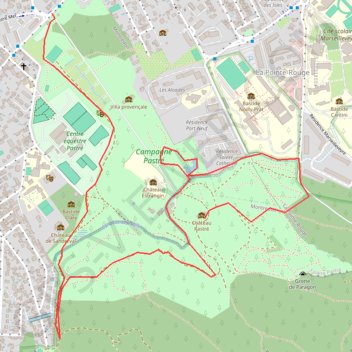 Itinéraire Verte Pastré 11 janv 24 (en cours), distance, dénivelé, altitude, carte, profil, trace GPS