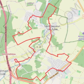 Itinéraire Gatinais, distance, dénivelé, altitude, carte, profil, trace GPS