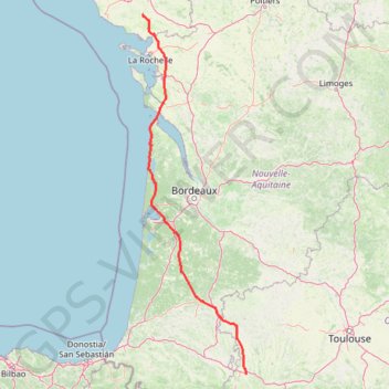 Itinéraire Salles Lavaud Direct, distance, dénivelé, altitude, carte, profil, trace GPS