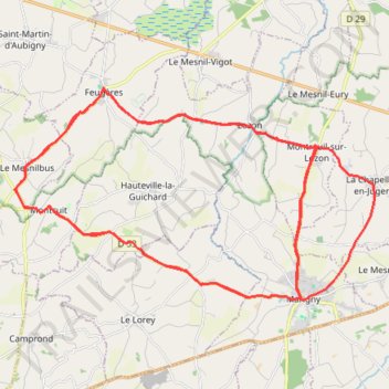 Itinéraire TM2026 ET3 Marigny-22910174, distance, dénivelé, altitude, carte, profil, trace GPS