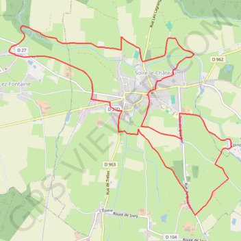 Itinéraire Circuit de la Solre, distance, dénivelé, altitude, carte, profil, trace GPS