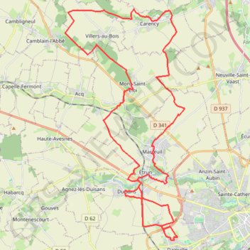 Itinéraire Trace GPS Issued Dainville 2017, distance, dénivelé, altitude, carte, profil, trace GPS