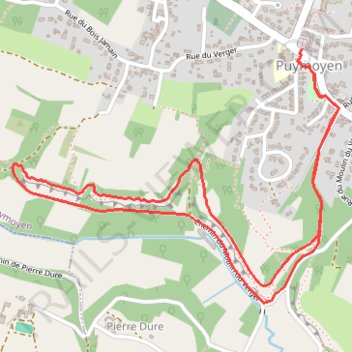 Itinéraire Les_Eaux_Claires, distance, dénivelé, altitude, carte, profil, trace GPS