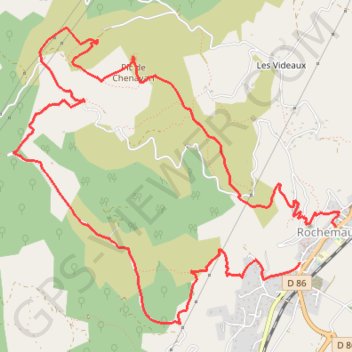 Itinéraire Chenavari, distance, dénivelé, altitude, carte, profil, trace GPS