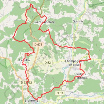 Itinéraire depart de bramtome 30 km, distance, dénivelé, altitude, carte, profil, trace GPS