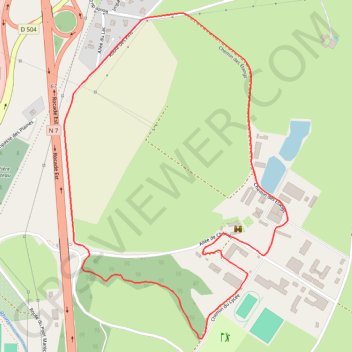 Itinéraire Balade au Lycée Agricole de Roanne-Chervé, distance, dénivelé, altitude, carte, profil, trace GPS