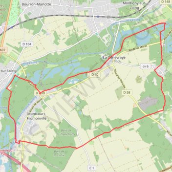 Itinéraire Grez sur Loing, distance, dénivelé, altitude, carte, profil, trace GPS