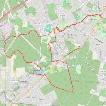 Itinéraire L'eau Bourde, distance, dénivelé, altitude, carte, profil, trace GPS