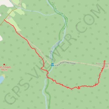 Itinéraire Piton Herminier, distance, dénivelé, altitude, carte, profil, trace GPS