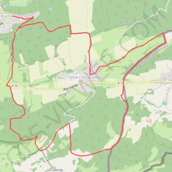Itinéraire La roche Jella, distance, dénivelé, altitude, carte, profil, trace GPS